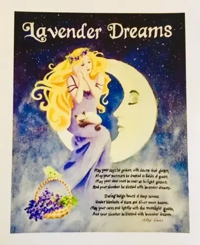 Lavender Dreams Water Color Print